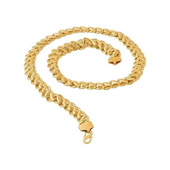 Gujju Stylish Gold Plated Chain For Boys And Men's