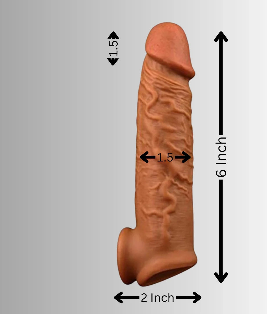 6 Inch realistic penis sleeve